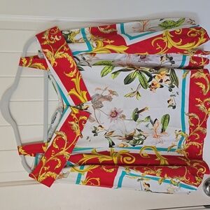 Naracamicie Floral Long Sleeve Blouse Top Italy Size IV (XXL)